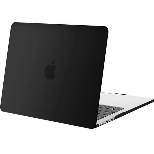 Coque pour MacBook Pro 14 Pouces 2024 2023 2021 M4 M3 M2 M1 Pro/Max, Protection Rigide Translucide Noir Mat - E.F.Connection