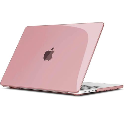 Coque pour MacBook Pro 14 Pouces M4 M3 M2 M1 Pro/Max 2024 2023 2021, Protection Antidrapante avec Fente Aration - Rose