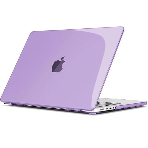 Coque pour MacBook Pro 14 Pouces M4 M3 M2 M1 Pro/Max 2024 2023 2021, Protection Ventile Antichoc Antidrapant - Violet