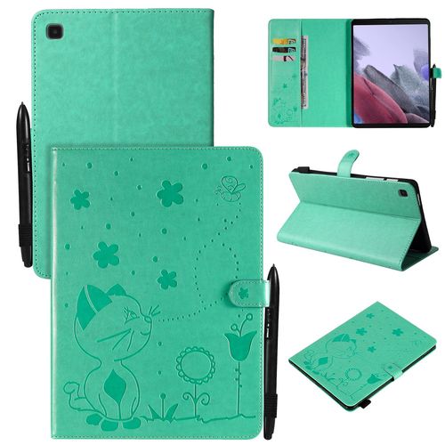 Coque Pour Motif Tablet Samsung Galaxy Tab A7 Lite Sm-T220,Etui Pour Tablet Samsung Galaxy Tab A7 Lite Sm-T220 Pu Housse Flip Coque Avec Built Stand,Vert