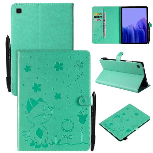 Coque Pour Motif Tablet Samsung Galaxy Tab A7 Sm-T505 -T500,Etui Pour Tablet Samsung Galaxy Tab A7 Sm-T505 -T500 Pu Housse Flip Coque Avec Built Stand,Vert