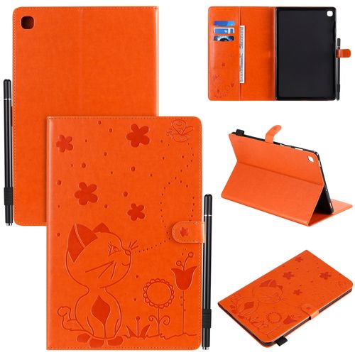 Coque Pour Motif Tablet Samsung Galaxy Tab Tab S5e (2019) T720/T725,Etui Pour Tablet Samsung Galaxy Tab Tab S5e (2019) T720/T725 Pu Housse Flip Coque Avec Built Stand,Orange