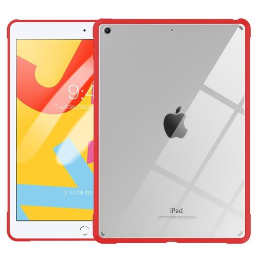 Coque Pour Nouvel Ipad 7e Gnration 10.2 Pouces 2019, Ultra Mince, Lger, Premium, Absorbe Les Chocs, Bord D'oreiller Transparent En Tpu Flexible