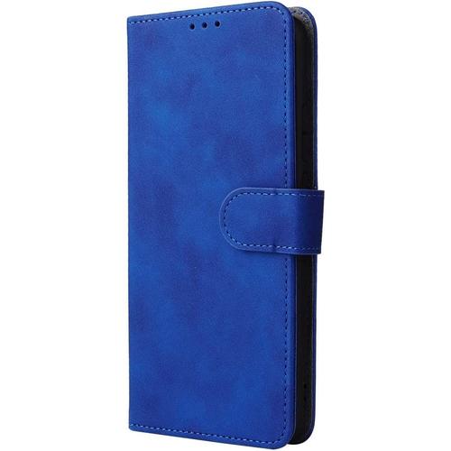 Coque Pour Oneplus 10r / Oneplus Ace, Housse De Tlphone  Rabat Porte Monnaie En Cuir Pu Multifonction Qualit Suprieure Tpu tui. Bleu