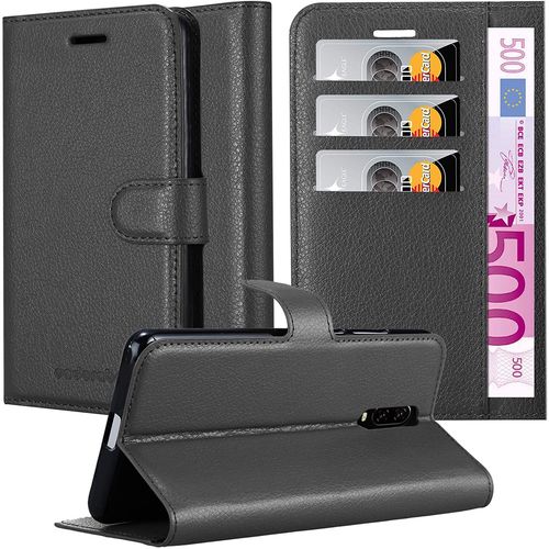 Coque Pour Oneplus 7 En Noir De Jais - Housse Protection Avec Fermoire Magntique, Stand Horizontal Et Fente Carte - Portefeuille Etui Poche Folio Case Cover