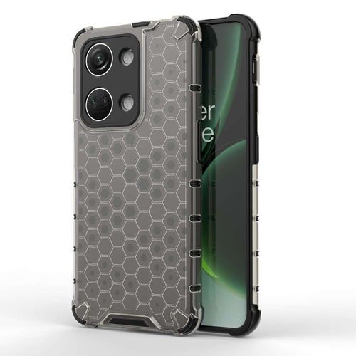 Coque Pour Oneplus Nord 3 5g - Housse Etui Silicone Gel Fine Nid D?Abeille + Verre Trempe - Noir