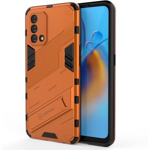 Coque Pour Oppo A74 4g Militaire Double Armor Renforce Antiscratch Pc Arrire+Antichoc Cover Bumper Tpu Avec Support Invisible Des Oranges