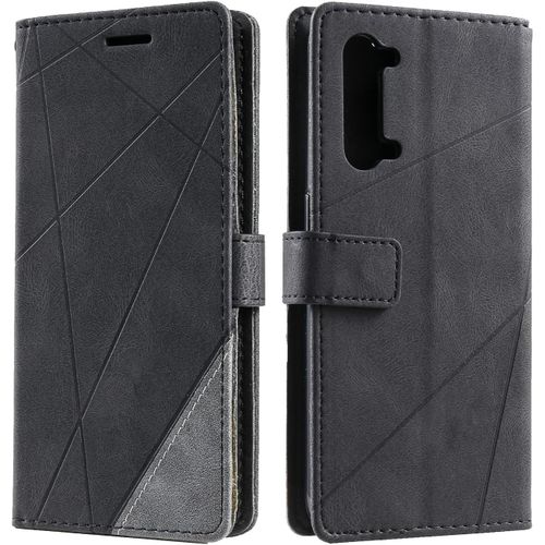 Coque Pour Oppo Find X2 Lite/Reno 3 5g, Portefeuille Etui En Pu Cuir Antichoc Tpu, Housse A Rabat Compatible Avec Oppo Find X2 Lite/Oppo Reno 3 5g, Noir