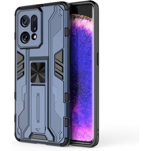 Coque Pour Oppo Find X5 Housse, Absorption Des Chocs, La Conception  Double Couche Tpu + Pc Convient  L'dition Du Ventilateur Oppo Find X5. Bleu