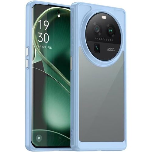 Coque Pour Oppo Find X6 Pro 5g, Pare-Chocs Flexible En Tpu Et Dos Transparent, Protection Contre Les Chutes Avec Coussin D'air, Coupe Ajuste, Anti-Empreintes Digitales, Protection Complte