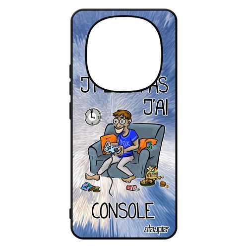 Coque Pour Pour Xiaomi 14 Pro+ Plus 5g /Redmi Note 14 Pro Silicone J'peux Pas J'ai Console Noir Play Telephone Drole Geek Pas Cher Humour