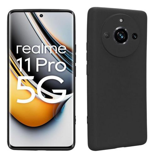 Coque Pour Realme 11 Pro / 11 Pro+ Plus 5g - Housse Etui Silicone Gel Fine + Film Ecran - Noir