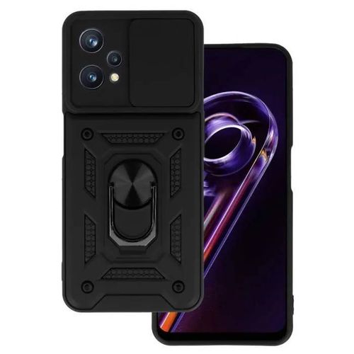 Coque Pour Realme 9 4g / 9 Pro Plus - Etui Housse Anneau Aimant Protection Camera Antichoc Noir