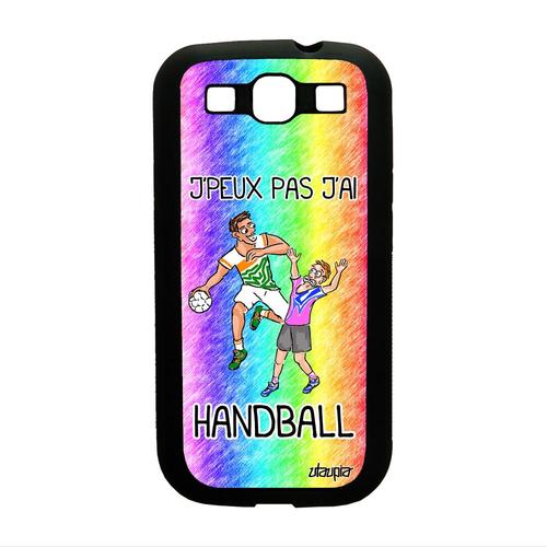 Coque Pour S3 Silicone J'peux Pas J'ai Hand Vert Handball Mobile Samsung Galaxy S3