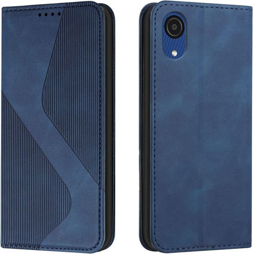 Coque Pour Samsung Galaxy A03 Core, Etui Samsung A03 Core Cuir, Housse En Cuir Samsung A03 Core, Cuir Portefeuille Housse Avec Magnetique Flip Etui A Rabat Case Etui Samsung A03 Core (Bleu)