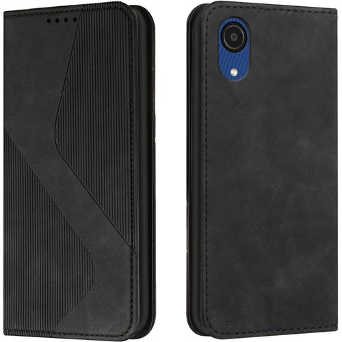Coque Pour Samsung Galaxy A03 Core, Etui Samsung A03 Core Cuir, Housse En Cuir Samsung A03 Core, Cuir Portefeuille Housse Avec Magnetique Flip Etui A Rabat Case Etui Samsung A03 Core (Noir)