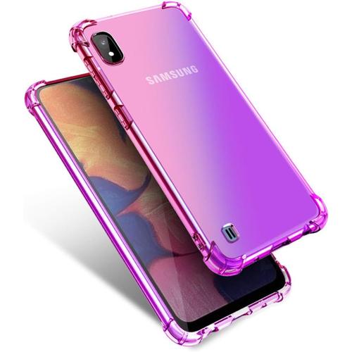 Coque Pour Samsung Galaxy A10 Coque Transparente tui Protection Silicone Tpu Souple Femmes Filles Clear Housses Dgrad Arc En Ciel Ultra Lgre Mince Antichoc Cover