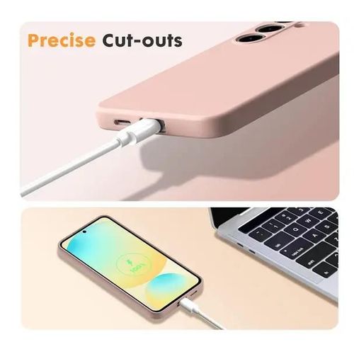 Coque Pour Samsung Galaxy A16 5g - Housse Etui Silicone Gel Fine + Film Ecran - Rose