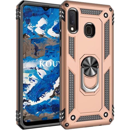 Coque Pour Samsung Galaxy A20e / A10e,Double Couche Renforcee Defense Bumper Tpu Silicone Antichoc Armure Housse Etui Avec Anneau Support Pour Samsung Galaxy A20e / A10e (D'or)