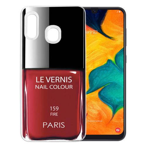 Coque Pour Samsung Galaxy A20e - Vernis Paris Rouge