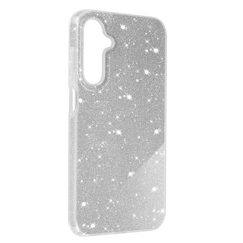 Coque Pour Samsung Galaxy A25 5g Paillette Silicone Semi Rigide Fin Argent