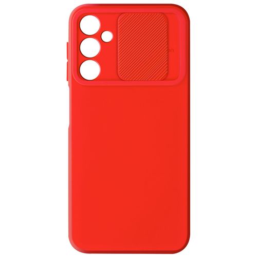 Coque Pour Samsung Galaxy A25 5g Silicone Cache Camra Coulissant Rouge