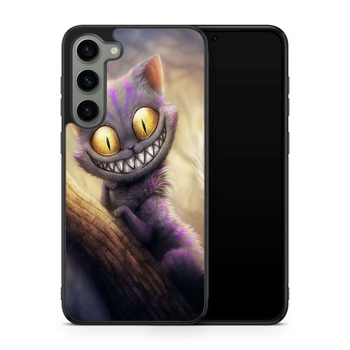 Coque Pour Samsung Galaxy A35 Cheshire Alice Au Pays Des Merveilles Disney All Mad Here Chat Ref 98