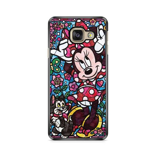 Coque Pour Samsung Galaxy A5 2016 ( A510) Personnages Disney Mozaique Vitrail Belle Et La Bete Cendrillon Clochette Stitch Ref 1456