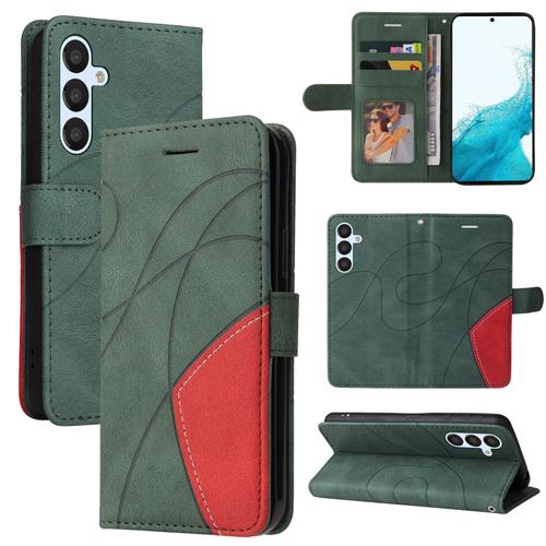 Coque Pour Samsung Galaxy A54,Etui De Samsung Galaxy A54 Flip Magntique Protection,tui Pour Samsung Galaxy A54 Portefeuille Rabat Clapet Housse,Vert