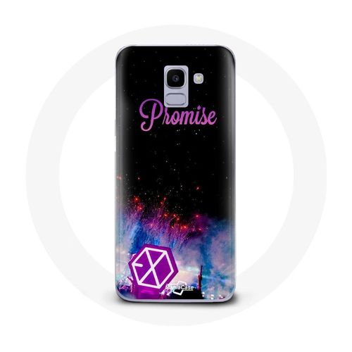 Coque Pour Samsung Galaxy A8 2018 Exo Groupe K-Pop Logo Chanson Promise