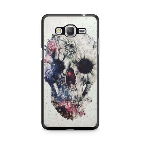 Coque Pour Samsung Galaxy J3 2016 ( J310 ) Tete De Mort Skull Satan Gothique Hipster Hype Fashion Ref 1155