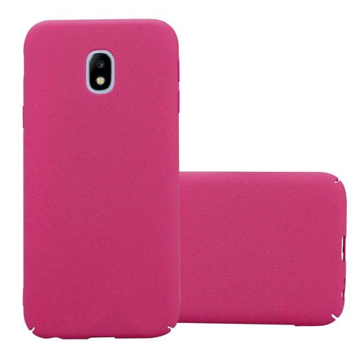 Cadorabo Housse Compatible Avec Samsung Galaxy J7 2017 En Frosty Rose Vif - Hard Case tui De Protection  L'aspect Givr Contre Les Rayures Et Les Chocs