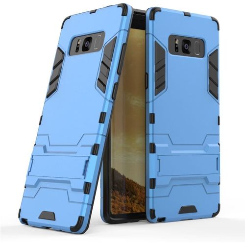 Coque Pour Samsung Galaxy Note 8 Sm-N950f 6,3 Pouces 2 En 1 Double Couches tui Antichocs Protection Rigide Anti Choc Avec Fonction Support Bleu