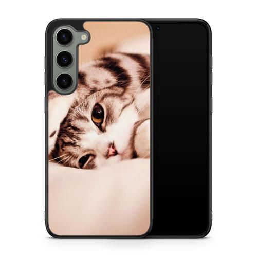 Coque Pour Samsung Galaxy S24 Chat Cat Animaux Main Coon Persan Ref 1598