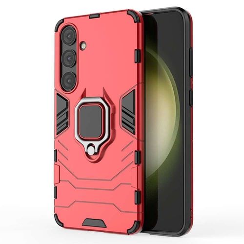 Coque Pour Samsung Galaxy S24 Plus 5g - Housse Etui Rigide Anti Choc + Verre Trempe - Rouge