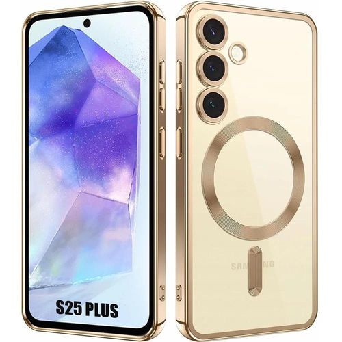Coque Pour Samsung Galaxy S25 Plus (S25+) Avec Cercle Magntique Film Camra - Dor - E.F.Connection