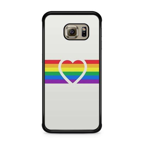 Coque Pour Samsung Galaxy S6 Edge Gay Lgbt Amour Lesbienne Tolrance Paix Ref 162