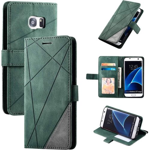 Coque Pour Samsung Galaxy S7 Edge,Coque Pour Samsung Sm-G935l Galaxy S7 Edge/Sm-G935l Sm-G935k Sm-G935f Sm-G935s Sm-G935a Sm-G935p Sm-G935v Sm-G935t Coque Housse Etui Cover Green
