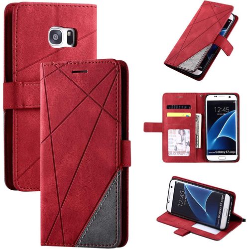 Coque Pour Samsung Galaxy S7 Edge,Coque Pour Samsung Sm-G935l Galaxy S7 Edge/Sm-G935l Sm-G935k Sm-G935f Sm-G935s Sm-G935a Sm-G935p Sm-G935v Sm-G935t Coque Housse Etui Cover Red