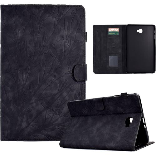Coque Pour Samsung Galaxy Tab A 10.1'' 2016 (A6) Housse Sm-T580/T585 tui  Rabat Et Portefeuille Case Avec Fonction Support Et Poche Cartes, Pochette Coque De Protection Galaxy Tab A6 10.1.[F5039]