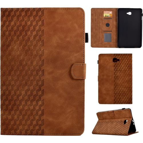 Coque Pour Samsung Galaxy Tab A 10.1 2016 (A6) Housse Sm-T580/T585, Housse De Protection En Cuir Pu tui Case Tablette tui Smart Cover Avec Rveil/Veille Auto Pour Galaxy Tab A6 10.1 Pouces.[F965]