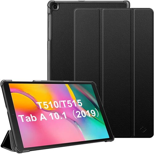 Coque Pour Samsung Galaxy Tab A 10.1 2019 Etui De Protection En Simili-Cuir Mince Et Lger,Housse Tablette Avec Fonction Support Pour Sm-T510/Sm-T515,Noir