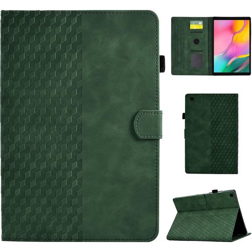Coque Pour Samsung Galaxy Tab A 10.1 2019 (Sm-T510/Sm-T515/Sm-T517) Housse De Protection En Cuir Pu tui Case Tablette tui Pour Samsung Galaxy Tab A 10.1 2019, Vert.[F4890]