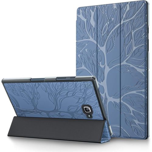 Coque Pour Samsung Galaxy Tab A 10.1 Pouce 2016 tui Sm-T580/T585 (A6) Cuir Pu Housse De Protection  Trois Volets Flip Cover Avec Fonction Veille/Rveil Automatique Et Support, Bleu.[F6135]