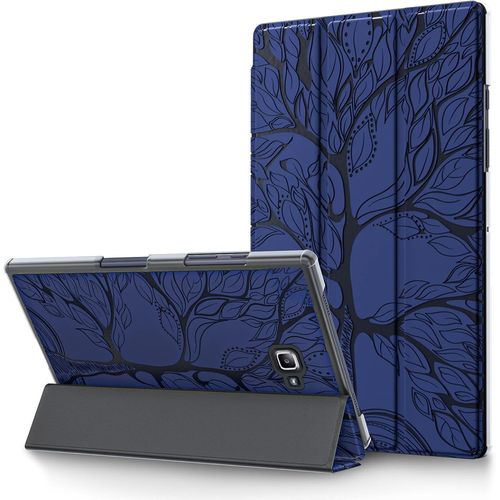 Coque Pour Samsung Galaxy Tab A 10.1 Pouce 2016 tui Sm-T580/T585 (A6) Cuir Pu Housse De Protection  Trois Volets Flip Cover Avec Fonction Veille/Rveil Automatique Et Support, Bleu Royal.[F6133]