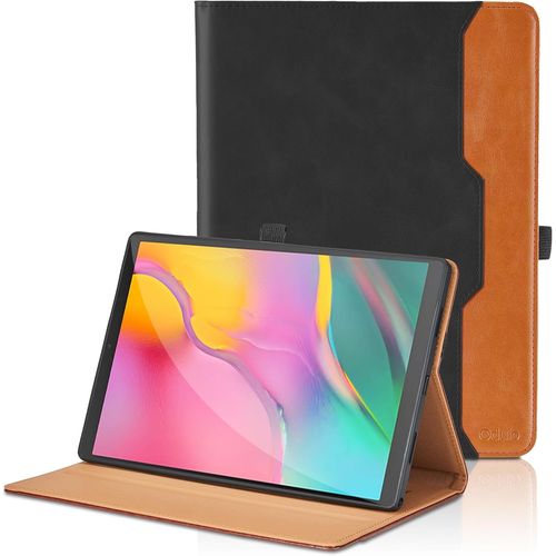 Coque Pour Samsung Galaxy Tab A 10,1'' T510/T515 2019 Pu Cuir Cover Tablette Housse De Protection, Multi-Angle tui Avec Poche Pour Samsung Galaxy Tab A 10,1 2019 - Noir.[F1041]