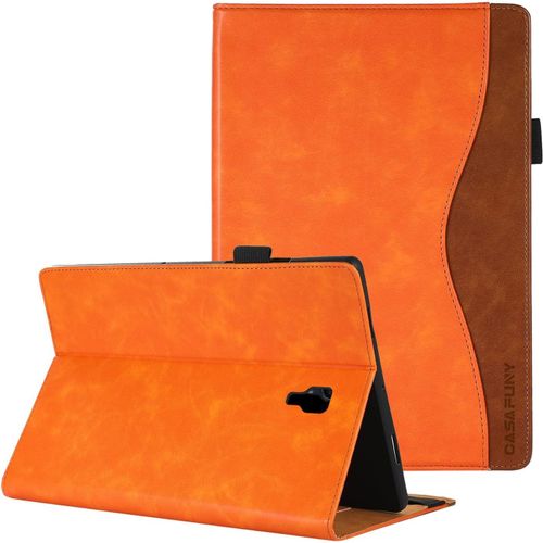 Coque Pour Samsung Galaxy Tab A 10.5 2018 (Sm-T590/T595/T597) Etui Pu Cuir Housse De Protection Avec Multi-Angles Support Pour Samsung Galaxy Tab A 10.5 2018, Orange.[F6541]