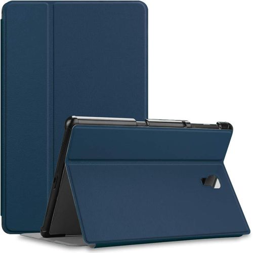 Coque Pour Samsung Galaxy Tab A 10.5 Pouces 2018 Sm-T590/T595 - Etui De Protecteur Support Tablette Multi-Angle Housse Avec Fonction Sommeil/Reveil Automatique, Bleu Marine.[F6125]