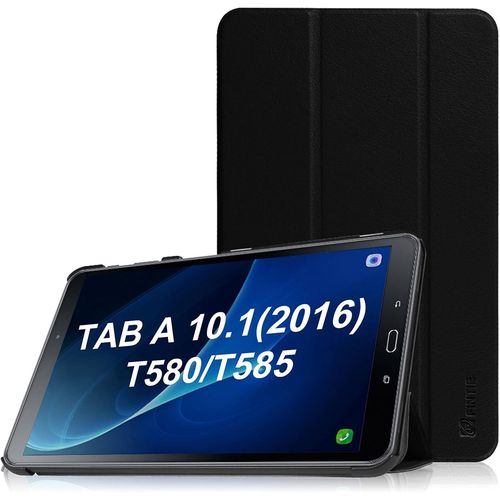 Coque Pour Samsung Galaxy Tab A (2016) Sm-T580 Sm-T585 10.1 Pouces - Etui De Protection Ultra-Mince Et Lger Housse Tablette Cover Avec Fonction Sommeil/Rveil Automatique, Noir.[F1523]