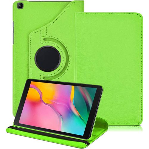 Coque Pour Samsung Galaxy Tab A 8.0 2019,360 Rotation Pu Pell Protection Avec Support Housse Etui Pour Tablette Samsung Galaxy Tab A 8.0 Pouces 2019 Smt290 / T295 / T297,Vert